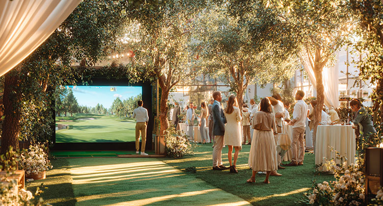 Go Swing, Renta de Simuladores de Golf para Fiestas, Bodas, Bautizos o para la reunión que se armó